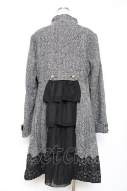 画像2: axes femme Red label / スタンド襟ダブルボタンコート  グレー Y-25-12-13-129-PU-CO-SZ-ZY