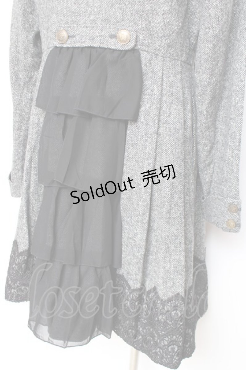 画像3: axes femme Red label / スタンド襟ダブルボタンコート  グレー Y-25-12-13-129-PU-CO-SZ-ZI (3)