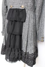 画像3: axes femme Red label / スタンド襟ダブルボタンコート  グレー Y-25-12-13-129-PU-CO-SZ-ZI (3)