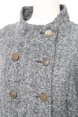 画像4: axes femme Red label / スタンド襟ダブルボタンコート  グレー Y-25-12-13-129-PU-CO-SZ-ZY