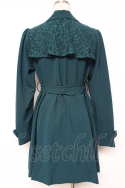 画像2: axes femme / レース重ねクラシックコート M グリーン Y-25-12-13-130-AX-CO-SZ-ZY