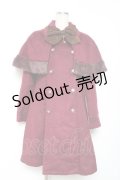 axes femme POETIQUE / ケープ付きコート  ワイン Y-25-12-13-131-AX-CO-SZ-ZY