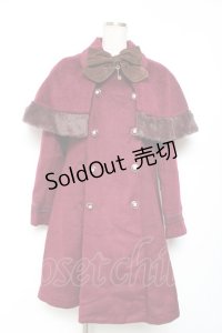 axes femme POETIQUE / ケープ付きコート  ワイン Y-25-12-13-131-AX-CO-SZ-ZY
