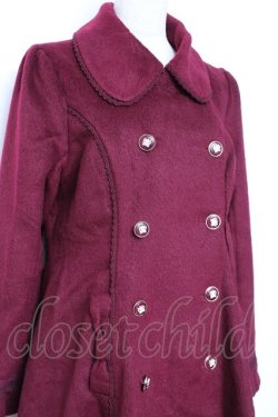 画像5: axes femme POETIQUE / ケープ付きコート  ワイン Y-25-12-13-131-AX-CO-SZ-ZY