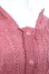 画像4: axes femme / 編み上げ裏ボアニットポンチョ  ピンク Y-25-12-13-132-AX-CO-SZ-ZY (4)