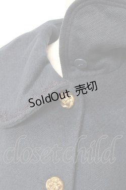 画像3: axes femme / 薔薇ボタン丸襟コート M 紺 Y-25-12-13-133-AX-CO-SZ-ZI