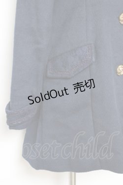 画像4: axes femme / 薔薇ボタン丸襟コート M 紺 Y-25-12-13-133-AX-CO-SZ-ZI