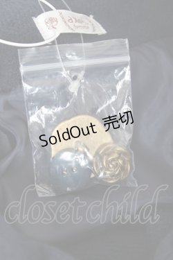 画像5: axes femme / 薔薇ボタン丸襟コート M 紺 Y-25-12-13-133-AX-CO-SZ-ZI