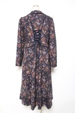 画像2: axes femme / ゴブラン柄コート M 紺 Y-25-12-13-134-AX-CO-SZ-ZI (2)