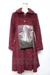 axes femme / ウール混バックデザインコート M ワイン Y-25-12-13-135-AX-CO-SZ-ZY