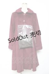 axes femme / ウール混バックデザインコート M ワイン Y-25-12-13-135-AX-CO-SZ-ZY