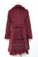 画像2: axes femme / ウール混バックデザインコート M ワイン Y-25-12-13-135-AX-CO-SZ-ZY (2)