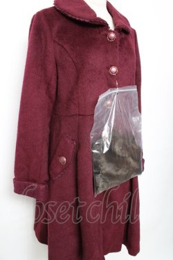 画像4: axes femme / ウール混バックデザインコート M ワイン Y-25-12-13-135-AX-CO-SZ-ZY
