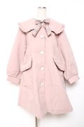 Amavel / フリル襟コート M ピンク Y-25-12-13-136-CA-OP-SZ-ZY