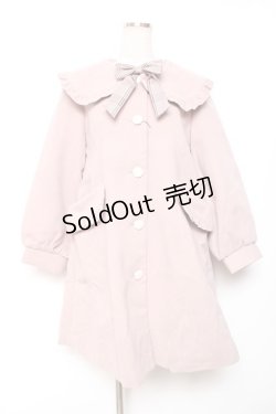 画像1: Amavel / フリル襟コート M ピンク Y-25-12-13-136-CA-OP-SZ-ZY