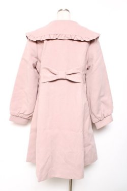 画像2: Amavel / フリル襟コート M ピンク Y-25-12-13-136-CA-OP-SZ-ZY