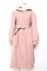 画像1: axes femme / 額縁風刺繍フード付きコート L ピンク Y-25-12-13-137-AX-CO-SZ-ZY (1)