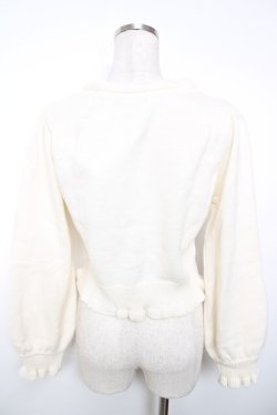 画像2: axes femme kawaii / ロイヤルベアーズニットカーディガン M 生成り Y-25-12-13-016-AX-TO-SZ-ZY