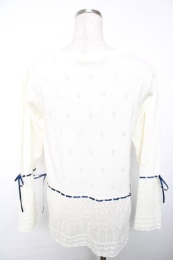 画像2: axes femme / sajou刺繍入ニットカーデ  キナリ Y-25-12-13-017-AX-TO-SZ-ZY