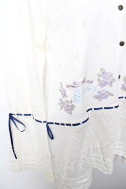 画像3: axes femme / sajou刺繍入ニットカーデ  キナリ Y-25-12-13-017-AX-TO-SZ-ZY