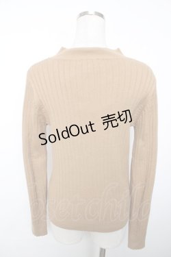 画像2: axes femme / ビジューモックネックニット M 茶 Y-25-12-13-021-AX-TO-SZ-ZI