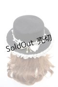 To Alice / チャーム付きフェルトハット  黒 Y-25-12-13-004-LO-AC-SZ-ZY
