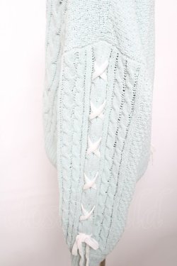 画像3: axes femme / 編上モールヤーンニットカーディガン F ミント Y-25-12-13-022-AX-TO-SZ-ZY