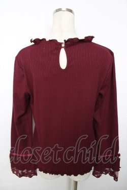 画像2: axes femme / 薔薇刺繍プチハイリブプルオーバー M 生成り Y-25-12-13-024-AX-TO-SZ-ZY