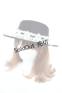 画像2: To Alice / チャーム付きフェルトハット  黒 Y-25-12-13-004-LO-AC-SZ-ZY