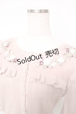 画像3: axes femme / リボン花刺繍透かし編みカーディガン F アワピンク Y-25-12-13-032-AX-TO-SZ-ZI