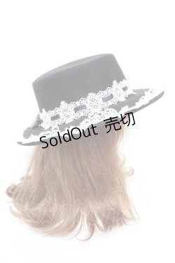 画像4: To Alice / チャーム付きフェルトハット  黒 Y-25-12-13-004-LO-AC-SZ-ZY