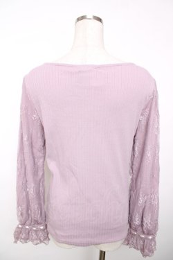 画像2: axes femme / ローズガーデン×蝶レースプルオーバー  ピンク Y-25-12-13-034-AX-TO-SZ-ZY