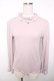 画像1: axes femme / ビジューボトルネックプルオーバー  ピンク Y-25-12-13-035-AX-TO-SZ-ZY (1)
