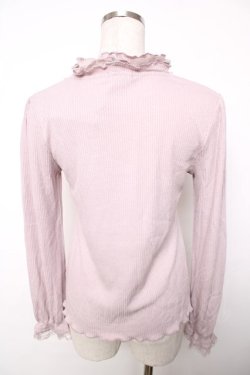 画像2: axes femme / ビジューボトルネックプルオーバー  ピンク Y-25-12-13-035-AX-TO-SZ-ZY