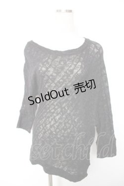 画像1: BPN / レースアシメトップス M 黒 Y-25-12-17-037-GO-TO-SZ-ZY