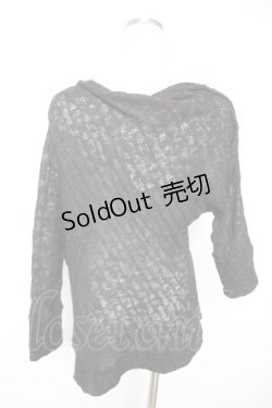 画像2: BPN / レースアシメトップス M 黒 Y-25-12-17-037-GO-TO-SZ-ZY