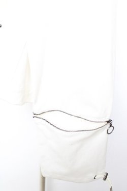画像4: Ozz conte / フロント刺繍BIGパーカー  白 Y-25-12-17-038-OO-TO-SZ-ZY