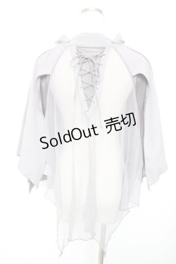 画像2: Ozz Croce / 変形メッシュケープ  グレー Y-25-12-17-040-OO-TO-SZ-ZS