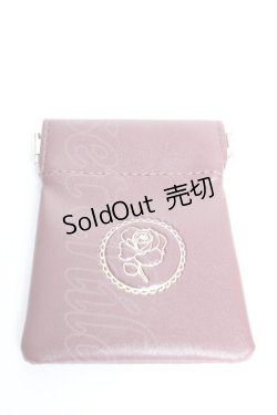 画像1: axes femme / 薔薇型押し小物ケース  ボルドー Y-25-12-17-007-AX-ZA-SZ-ZT445-F005