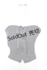 axes femme / リブカットソービスチェ M 黒 Y-25-12-17-045-AX-TO-SZ-ZY