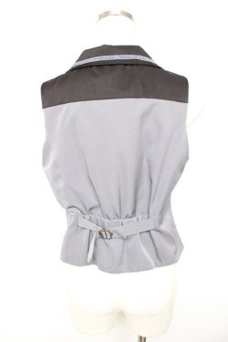 画像2: axes femme / 花刺繍入ベスト M グレー Y-25-12-17-046-AX-TO-SZ-ZY