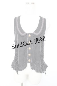 axes femme / サイドレースUPベスト  黒 Y-25-12-17-047-AX-TO-SZ-ZY