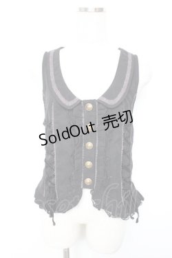 画像1: axes femme / サイドレースUPベスト  黒 Y-25-12-17-047-AX-TO-SZ-ZY