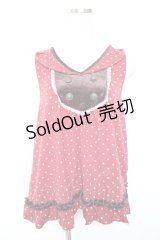 axes femme / ドット柄衿付アウターキャミ  ワイン Y-25-12-17-049-AX-TO-SZ-ZY