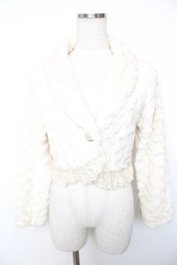 axes femme / ショートファージャケット  生成り Y-25-12-17-054-AX-TO-SZ-ZY