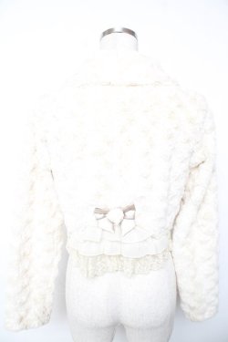 画像2: axes femme / ショートファージャケット  生成り Y-25-12-17-054-AX-TO-SZ-ZY