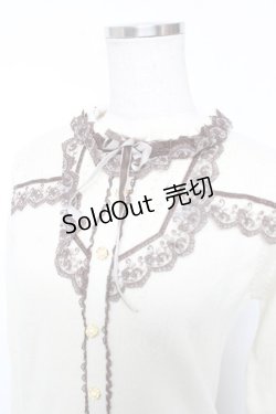 画像3: axes femme / レース切替ニットプル  生成り Y-25-12-17-057-AX-TO-SZ-ZY