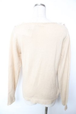 画像2: axes femme / リボンデザインニットプルオーバー  生成り Y-25-12-17-059-AX-TO-SZ-ZY