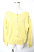 axes femme / ラメニットカーディガン  イエロー Y-25-12-17-063-AX-TO-SZ-ZY