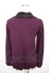 画像2: axes femme / ブローチ付きバイカラープルオーバー  パープル Y-25-12-17-068-AX-TO-SZ-ZY (2)